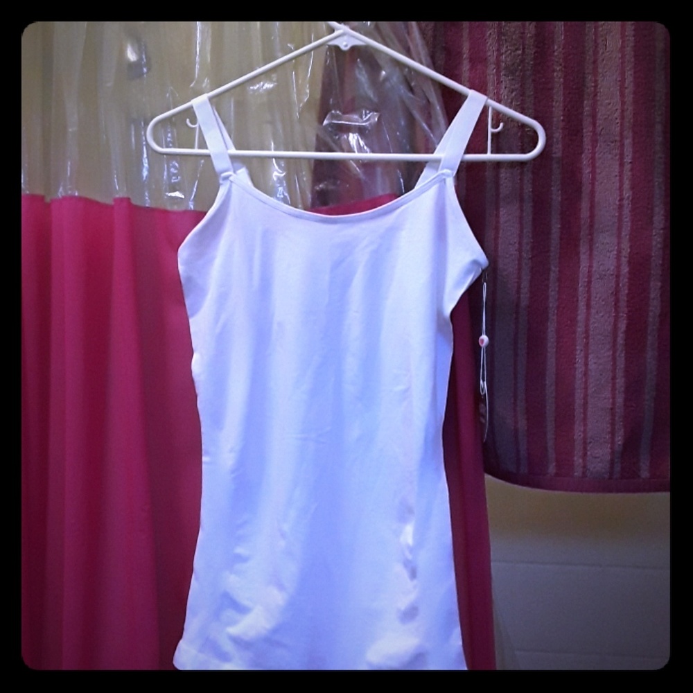 Brand New Women's Kathy Maternity White Tank Top